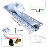 LED gypsum board profile - 1 meter, aluminum profile, recessed, with airflow channels and diffuser, for indirect roof lighting. Available in PC material white and black shades, and silicone shades