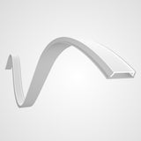 17X4mm Bendable aluminium led strip light channel profile for kitchen cabinet
