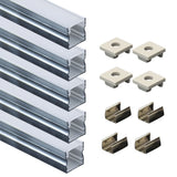 1010B 1M Slim led strip light aluminum channel wall mounted black silver color