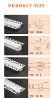 1m 1pack white color embedded hidden invisible LED aluminum profile is suitable for ceiling, anchor line and corner line