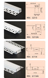 1m 1pack white color embedded hidden invisible LED aluminum profile is suitable for ceiling, anchor line and corner line