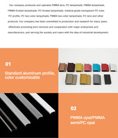 1m 1pack white color embedded hidden invisible LED aluminum profile is suitable for ceiling, anchor line and corner line