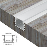 16x12(A)mm (5pack) 1m/3.3ft led corner profile tile in wall and ceiling or recessed in cabinet