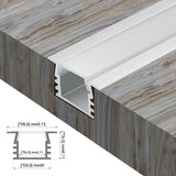 16x12(A)mm (5pack) 1m/3.3ft led corner profile tile in wall and ceiling or recessed in cabinet