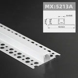 1m 1pack white color embedded hidden invisible LED aluminum profile is suitable for ceiling, anchor line and corner line