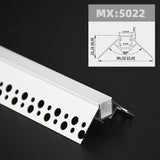 1m 1pack white color embedded hidden invisible LED aluminum profile is suitable for ceiling, anchor line and corner line