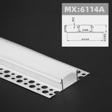 1m 1pack white color embedded hidden invisible LED aluminum profile is suitable for ceiling, anchor line and corner line
