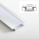 17x7(A)mm (5pack) 1m/3.3ft Connectable slim led linear light aluminum profile customized black color by send message