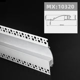 1m 1pack white color embedded hidden invisible LED aluminum profile is suitable for ceiling, anchor line and corner line