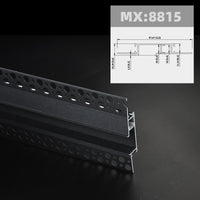 1m 1pack white color embedded hidden invisible LED aluminum profile is suitable for ceiling, anchor line and corner line