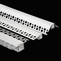 1m 1pack white color embedded hidden invisible LED aluminum profile is suitable for ceiling, anchor line and corner line