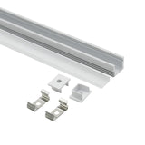 16x12mm (5pack) 1m/3.3ft U shape led aluminum strip with spots free pc cover for Surface mounted led liner light
