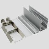 50x75mm (2pack) 1m/3.3ft Customized 50mm wide led extruded aluminum profile for led linear light