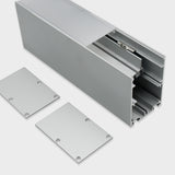 50x75mm (2pack) 1m/3.3ft Customized 50mm wide led extruded aluminum profile for led linear light