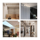 1m 1pack white color embedded hidden invisible LED aluminum profile is suitable for ceiling, anchor line and corner line