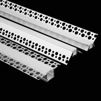 1m 1pack white color embedded hidden invisible LED aluminum profile is suitable for ceiling, anchor line and corner line