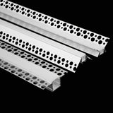 1m 1pack white color embedded hidden invisible LED aluminum profile is suitable for ceiling, anchor line and corner line