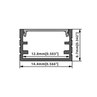 15*9mm (5pack) 1m/3.3ft Led aluminum strip  profile for cabinet light