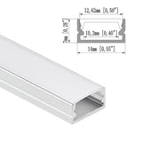 14x7mm (5pack) 1m/3.3ft Aluminum channel for indoor led strip light