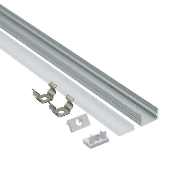 12x7mm (5pack) 1m/3.3ft Surface glass mounting led light aluminum profile for led strips light