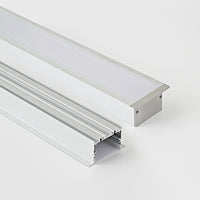 50x35(A)mm (5pack) 1m/3.3ft Square shape aluminum profile with flange for led linear light