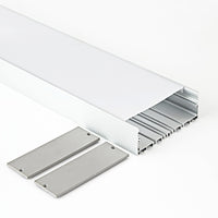 100x35mm (2pack) 1m/3.3ft Square wide led aluminum channel holder for led strip light bar